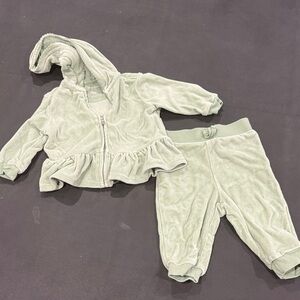 Ralph Lauren Kids Matching Set in Light Green
